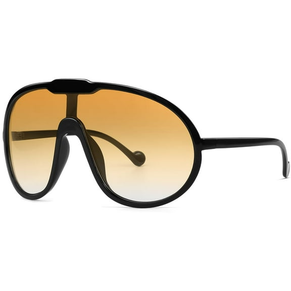 Trendy Oversized Sunglasses for Women Men Fashion Shield Aviator Sun Glasses UV400 Protection Goggles