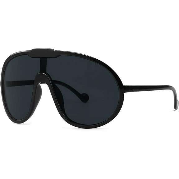 Trendy Oversized Sunglasses for Women Men Fashion Shield Aviator Sun Glasses UV400 Protection Goggles