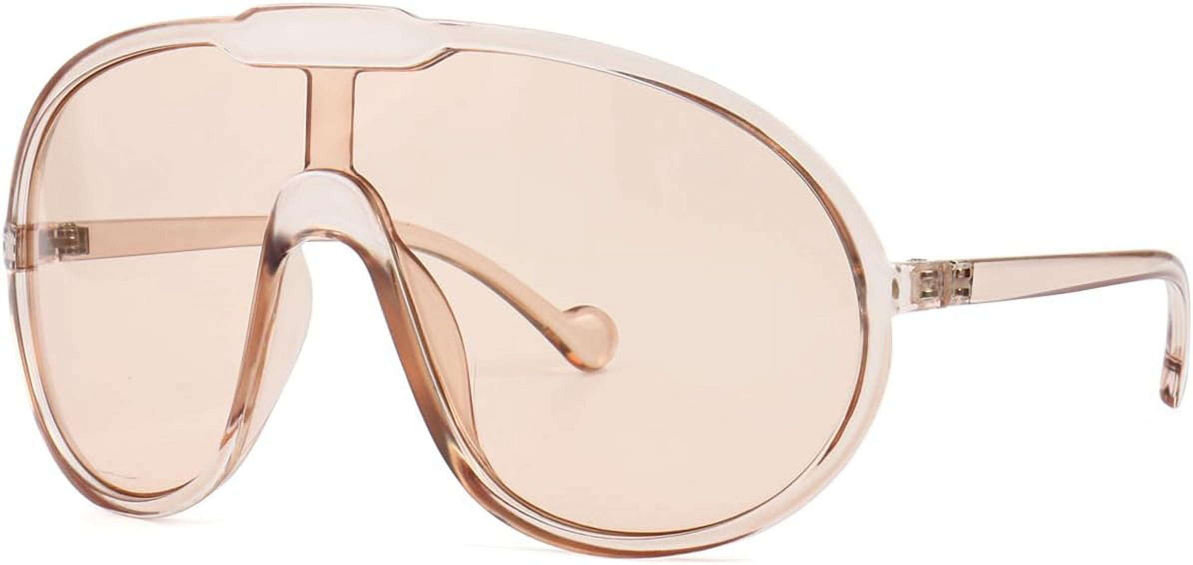 Oversized Shield Sunglasses Women Large Frame UV400 Protection Aviator Style Trendy Oversized Sunglasses for Women Men Fashion Shield  main image 2