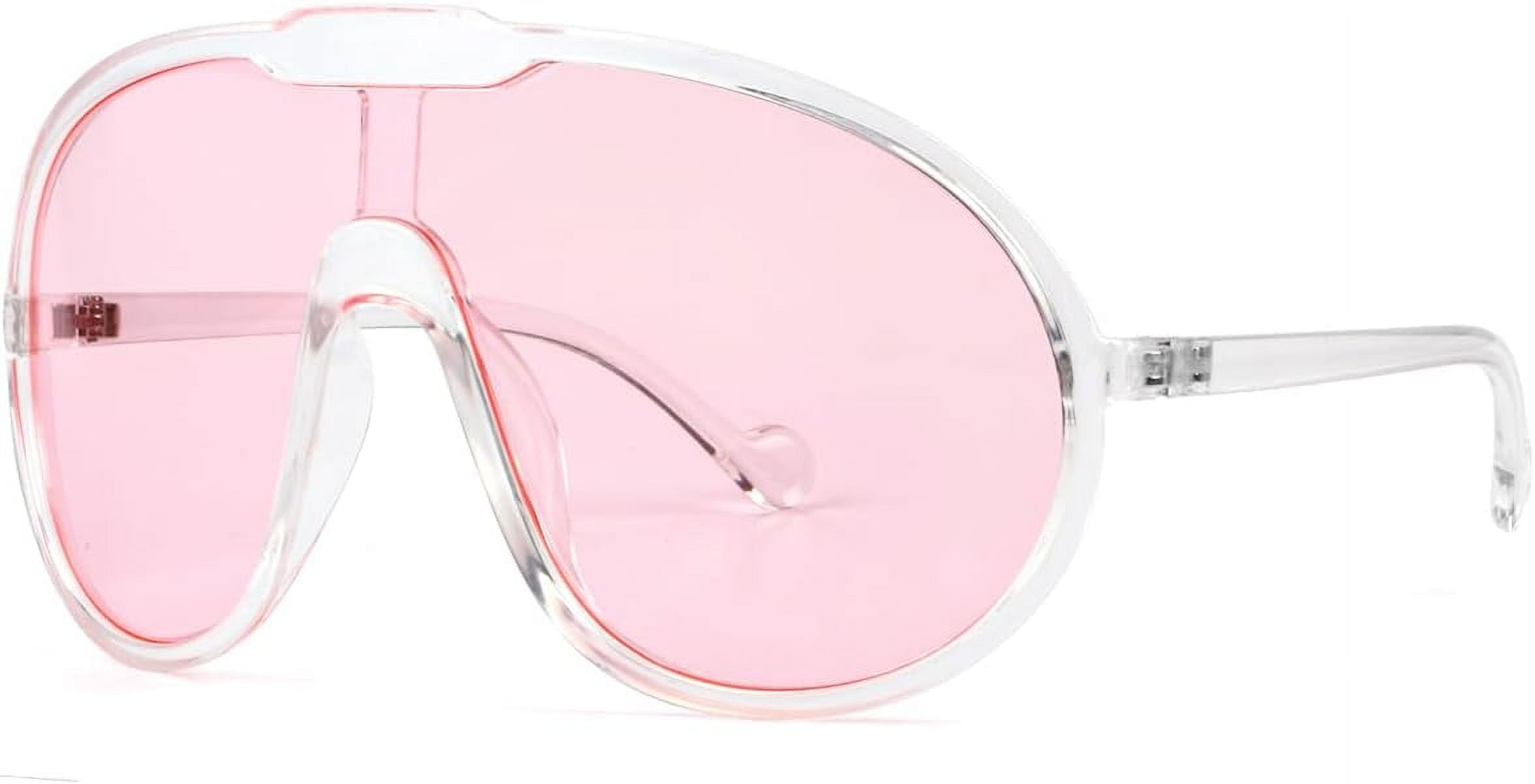 Trendy Oversized Sunglasses for Women Men Fashion Shield  display picture 1