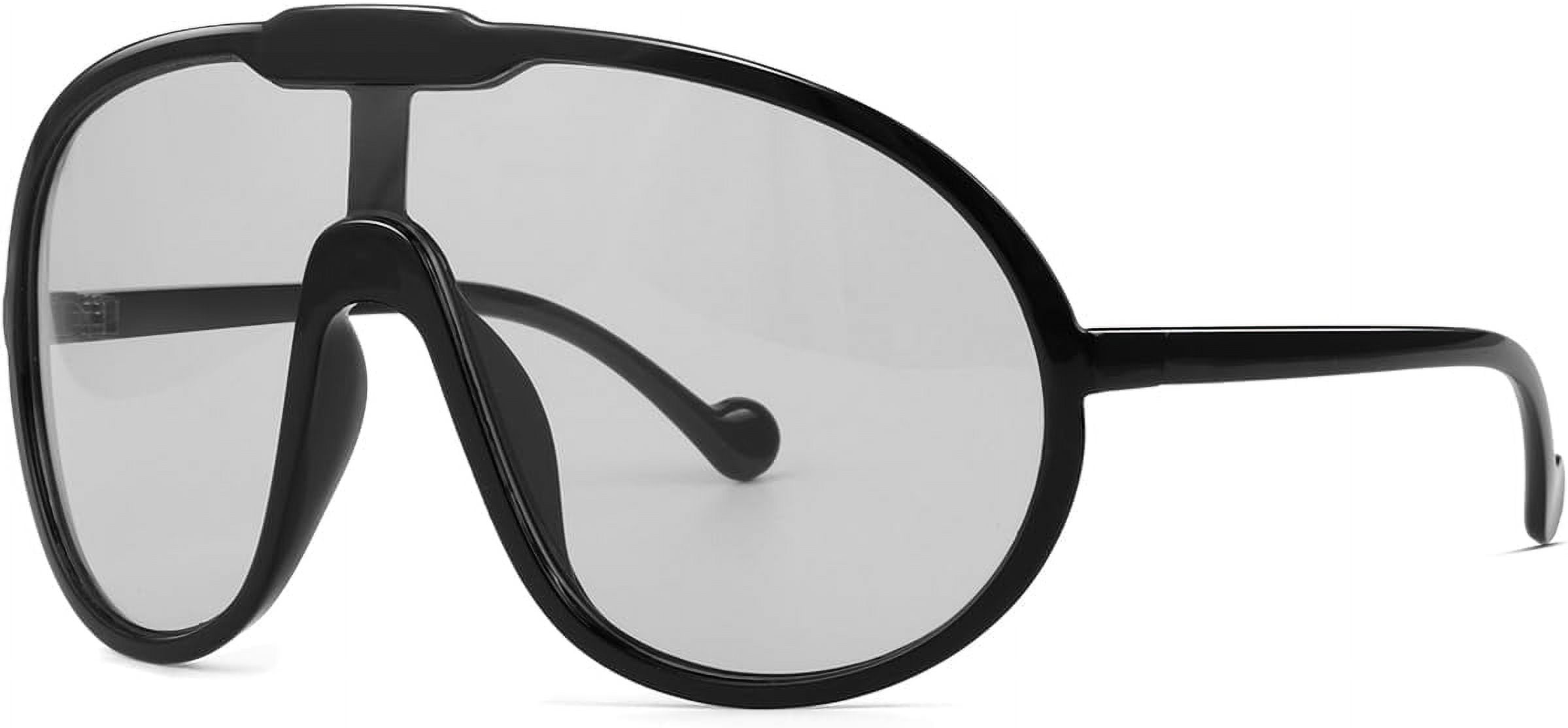 Trendy Oversized Sunglasses for Women Men Fashion Shield 
