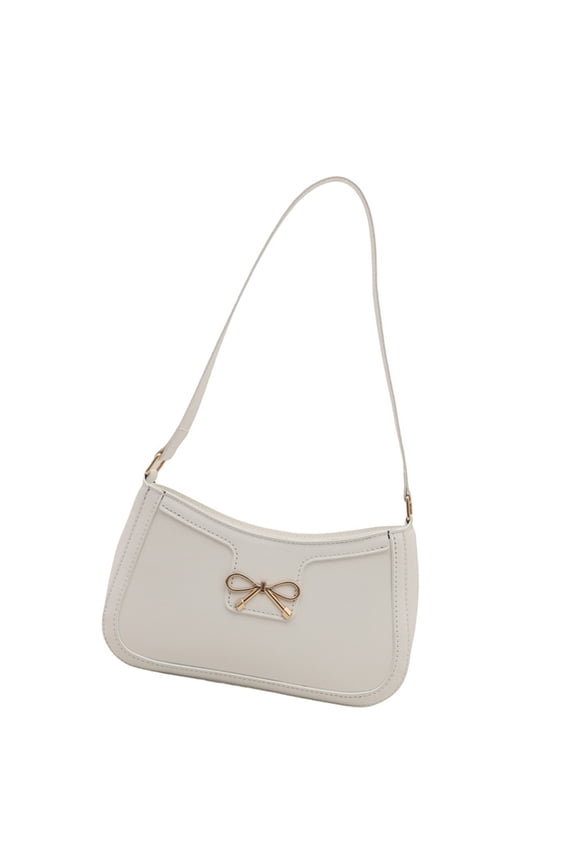 Trendy PU Handbag With Bows Designs Shoulder Bag For Enhancing Your Outfits For Dates And Shopping Sprees