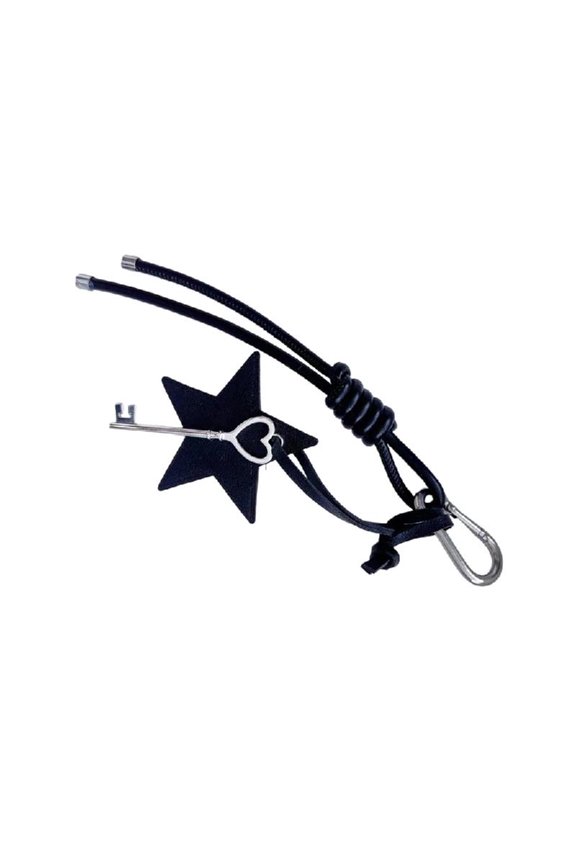 Trendy PU Leather Star Keychain Handmade Colorful Keyring for Fashion Lovers