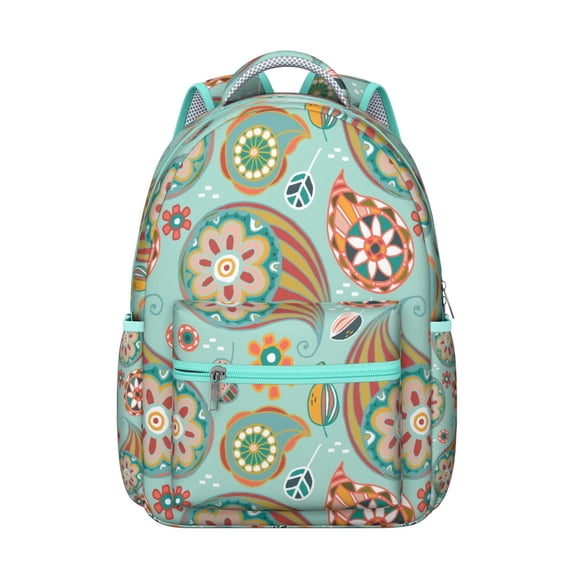 Trendy Paisley Design Backpack – Unique Paisley Gift for Her & Him, Roomy School Bag with Padded Laptop Sleeve, Lightweight Bookbag for University, Stylish Daypack for Work & Travel