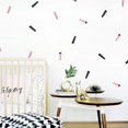 thumbnail image 1 of Trendy Peas WD-ST-1 Streamers Wall Decal - Black & Pink, 1 of 2