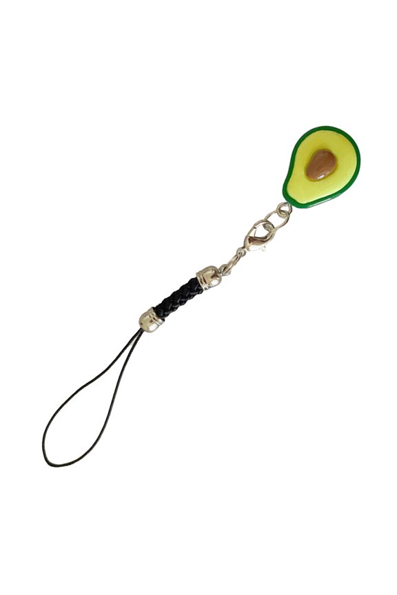 Trendy Phone Charm Unique Fruit Keyring Delicate Keychain Phone Accessories Bag Pendant for Purse Backpack