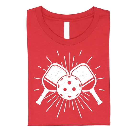 Trendy Pickleball Paddle Shirt for Men and Women Sports Tee for Adults Vintage Red Shirt Adult Small