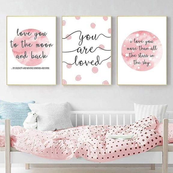 Trendy Pink Bows Canvas Wall Art Set Of 3 Pink Cherry Bow Canvas Print For Girly Wall Decor Preppy Watercolor Bows Wall Decor For Aesthetic Posters Prints For College Apartment Bedroom Decor Und