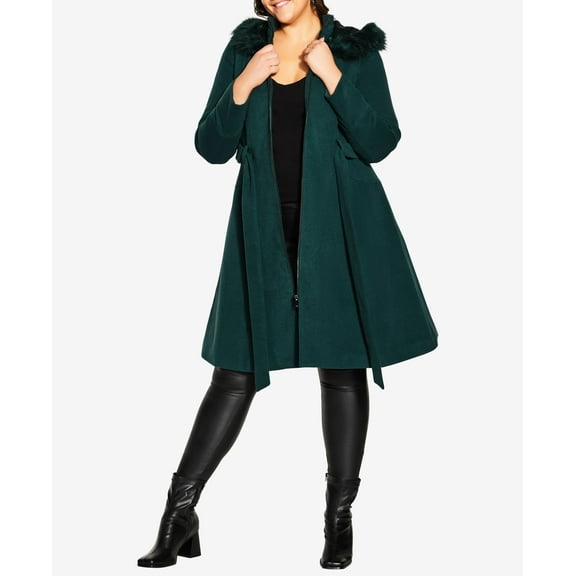 Trendy Plus Miss Mysterious Coat Emerald 20W