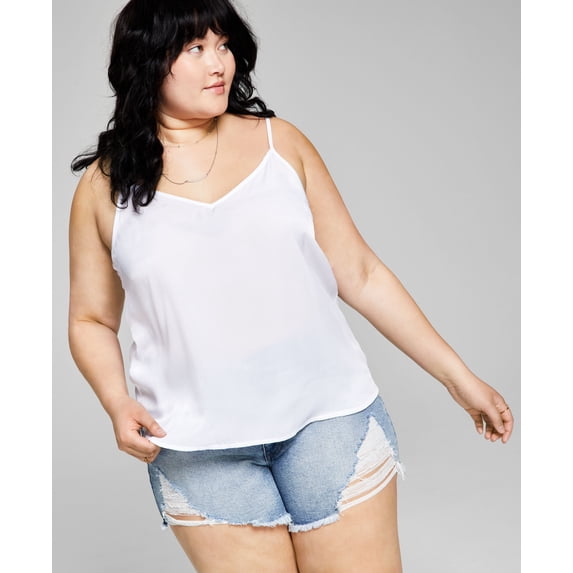 Trendy Plus Size Camisole White 2X