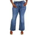 thumbnail image 1 of Trendy Plus Size High Rise Flared-Leg Jeans Delma Wash 16W, 1 of 1