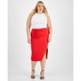 thumbnail image 1 of Trendy Plus Size Midi Skirt Cherry 4X, 1 of 1