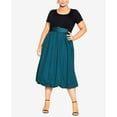 thumbnail image 1 of Trendy Plus Size Paris Days Short Sleeve Dress Teal/Black 16W, 1 of 1