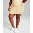thumbnail image 1 of Trendy Plus Size Side Tie Skirt Camel Brown 4X, 1 of 1