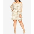 thumbnail image 1 of Trendy Plus Size Tropicana Mini Dress Ivory Tropicana 16W, 1 of 1