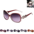 thumbnail image 1 of Trendy Polarized Oval Sunglasses for Women Retro Chic 90s Shades Lightweight Sunnies, Red,1PC, 1 of 5