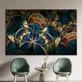 thumbnail image 1 of Trendy Poster, Fractal Pattern Printed, Shimmery Wall Decor, Fractal Pattern, Abstract Canvas, Modern Wall Decor, Gold Artwork, Canvas Wall Decor - Gold Framed, 1 of 9