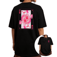 thumbnail image 1 of Trendy Queen Of Hearts Tumbler Graphic Tees Womans T shirt Black/White S-5XL Shirts Casual Party Tops, 1 of 5