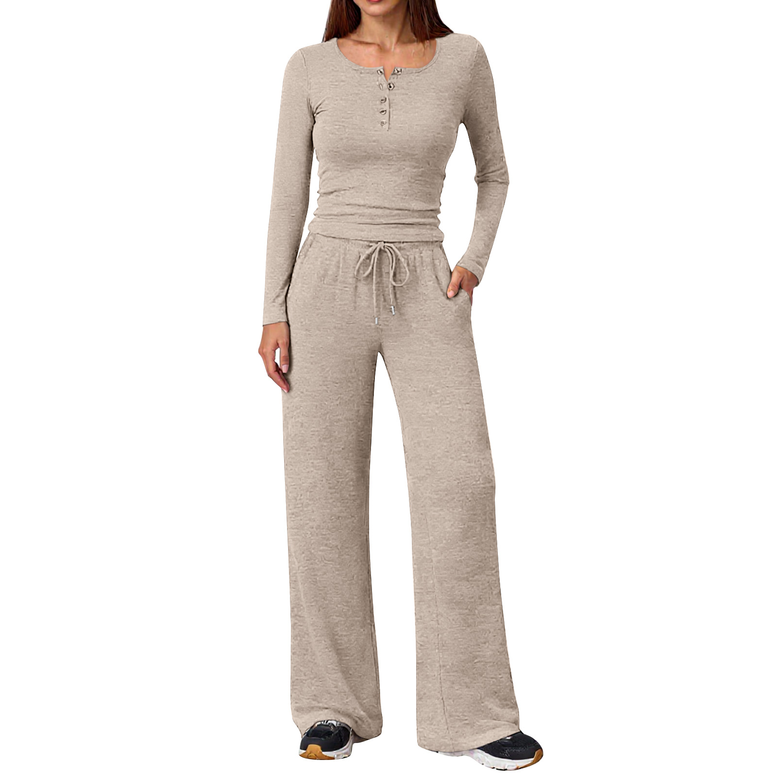 HEATH™ - Casual Top and Wide-Leg Pants Lounge Set main image 1