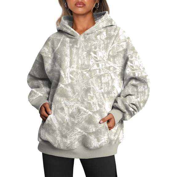 Trendy Queen Womens Oversized Hoodies Fleece Sweatshirts Fall Fashion Pullover Sweaters Winter Clothes