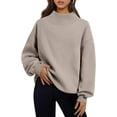 thumbnail image 1 of Trendy Queen Womens Oversized Sweatshirts Turtleneck Pullover Long Sleeve Hoodies Tops Fall Fashion Outfits 2025 Clothes, 1 of 6