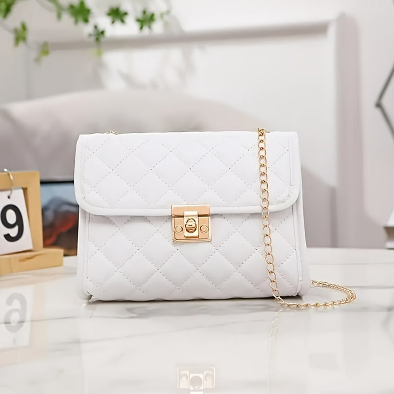 Quilted chain cross body bag sale