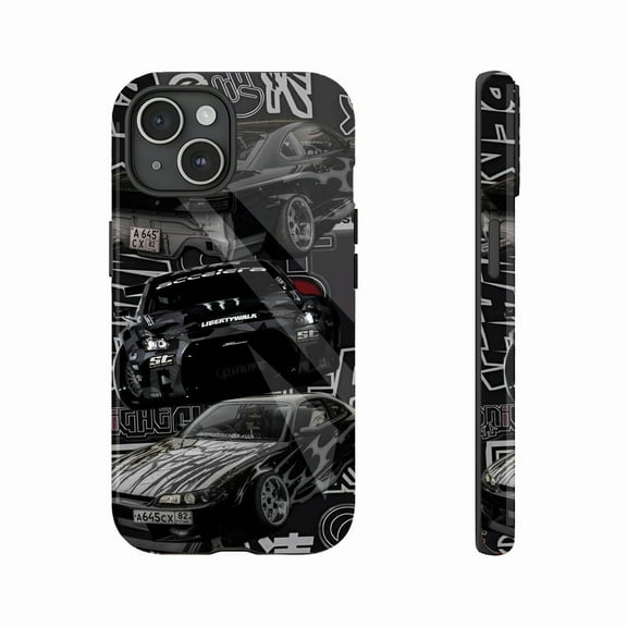 Trendy Racing Streetwear Phone Case for Teens & Car Enthusiasts – Durable Shockproof Design, Compatible with iPhone 11/12/13/14/15/16 (Pro Max/Plus)