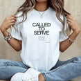 thumbnail image 1 of Trendy Religious Shirt, Called To Serve, Christian Tee, Bible Verse Tshirt, Church Clothes, Faith Apparel, God Is Good, Love Like Christ, 1 of 4