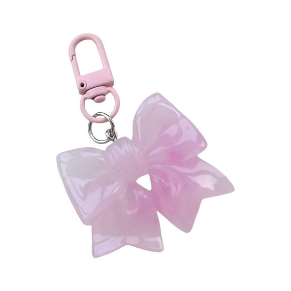 Trendy Resin Bowknot Keychain Decorative Charm Multiple Color Personalize Gifts Decoration for Special Occasions