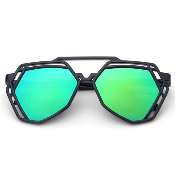 Trendy Resin Lens Sunglasses with Plastic Frame for Men and Women - Fashionable Left Bank Style Eye Protection