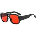 thumbnail image 1 of Trendy Retro Oversized Aviator Sunglasses for Women Men Luxury Designer Thick Frame 70s Vintage Square Shades﻿, 1 of 7