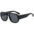 thumbnail image 1 of Trendy Retro Oversized Aviator Sunglasses for Women Men Luxury Designer Thick Frame 70s Vintage Square Shades﻿, 1 of 7