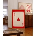 Trendy Retro Poster, Ace Of Hearts, Playing Card, Aesthetic, Living ...
