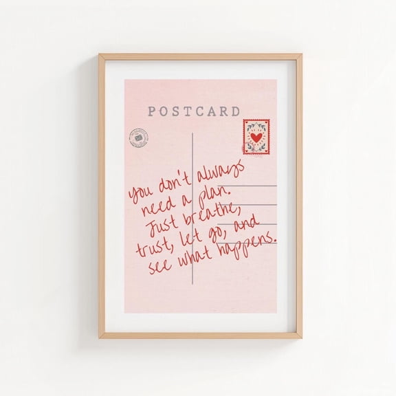 Trendy Retro Vintage Postcard Home Decor Scenery Wall Art, Unframed Paper Print Size 8x12