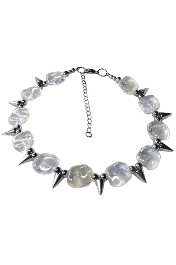 Trendy Rivet Necklace Exaggeration Rock Choker Hip Hop Neckchains for Ladies