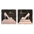 thumbnail image 1 of Trendy Rome and London Big Ben and Colosseum Pink High-Heels by Marco Fabiano; Two 12x12in Poster Prints, 1 of 1