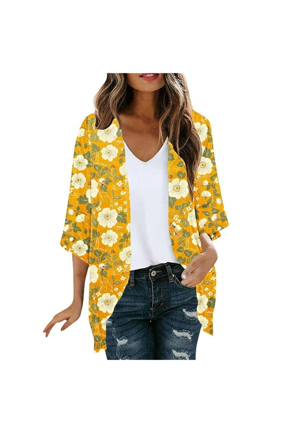 Women's Fall Blouses Womens Tops Womens Tops 3/4 Length Sleeves Loose Fit Womens Blouses Fall Trendy My Items Ordered Fashion Gifts