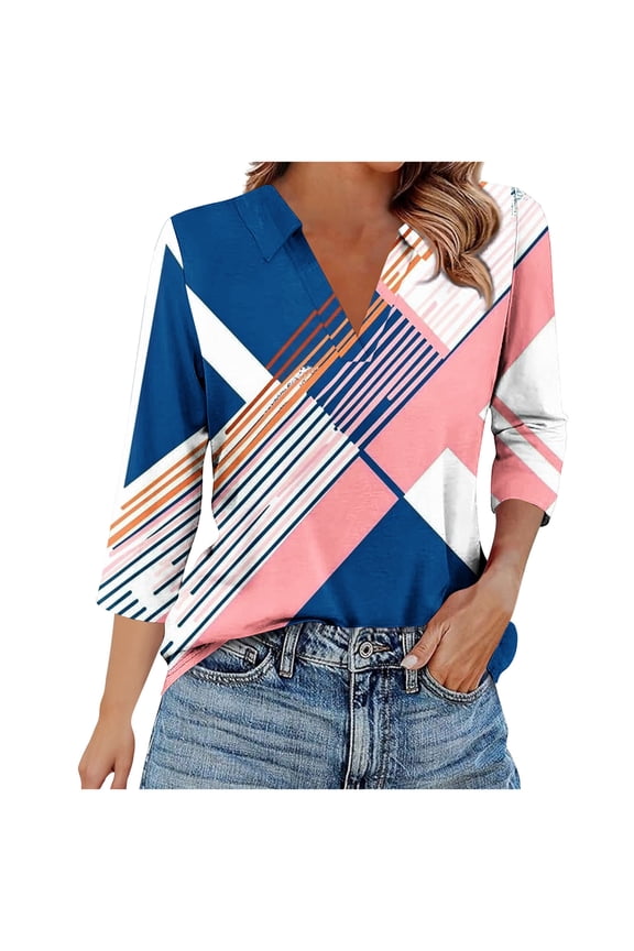 Women's Fall Tops Women's Tops Tunic 3/4 Sleeve T Shirts for Women Plus Women's Blouses Casual My Reorder List Fashion Gifts