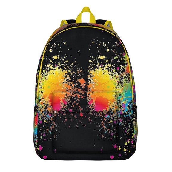 Trendy School Backpack with Artistic Graffiti and Colorful Abstract Patterns – Stylish and Water-Resistant