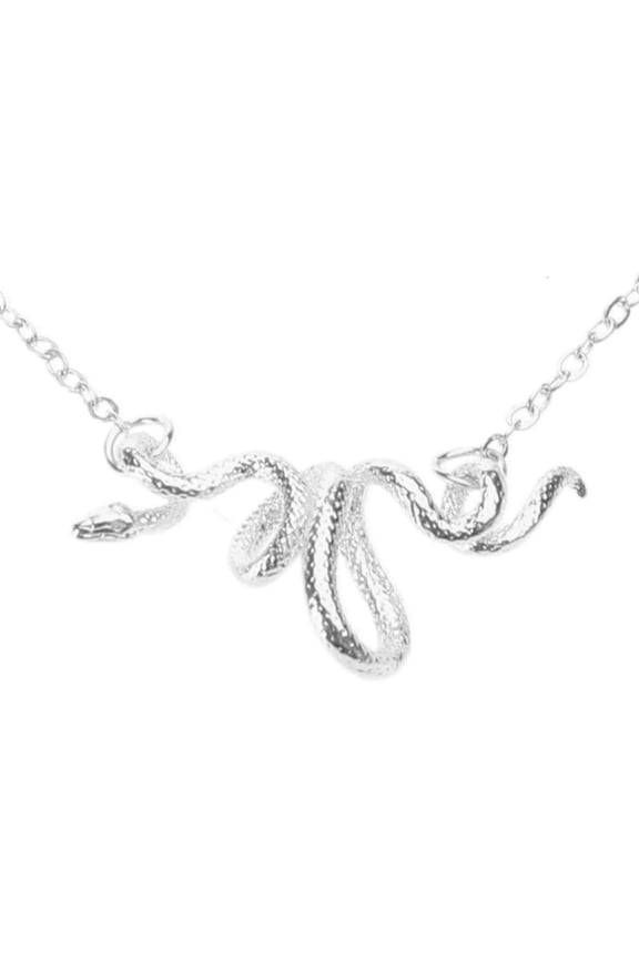 Trendy Serpentine Chain Necklace Exquisite Snake Pendant Necklace Stylish Neck Adornment for Sophisticated Looks