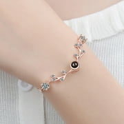 BVGFSAHNE Trendy Shiny Bracelet Animal Horn Birthstone Charm Bracelets Women'S Bracelet Exquisite Jewelry Christmas Present (Bracelets)