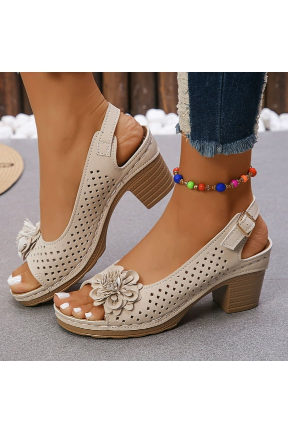Trendy Shoes For Women 2025 Strappy Heels for Women Dressy Open Toe Comfort Block Heel Dress Shoes for Prom Party Wedding