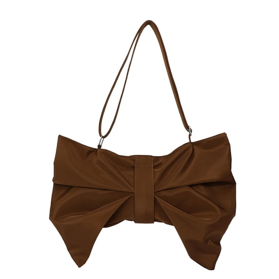 Trendy Shoulder Bag Bows Underarm Purse Nylon and Adjustable Strap Design
