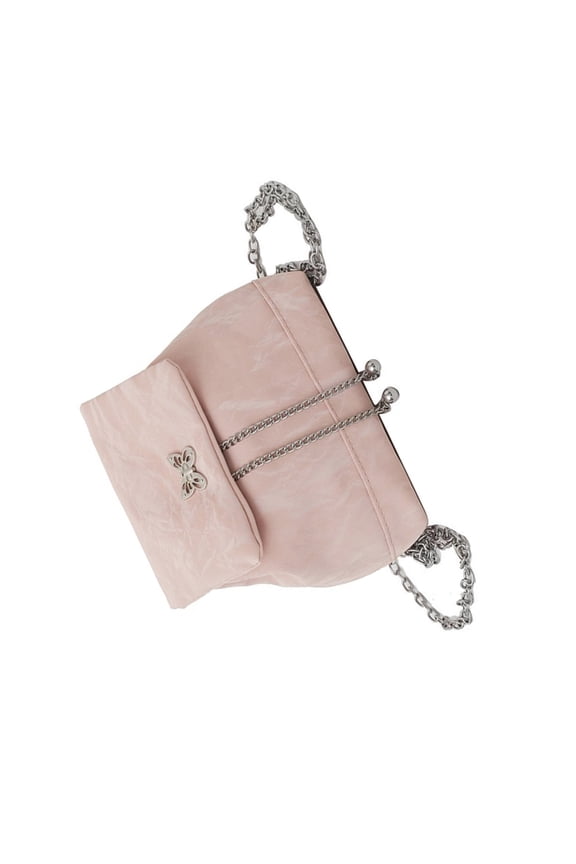Trendy Single Color Casual Backpack With Chain Strap PU Travel Shoulder Bag School Bags For Women And Teens