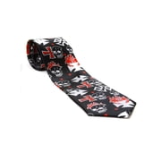 Trendy Skinny Tie - Black White Red West Coast Choppers Biker