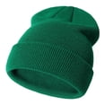 thumbnail image 1 of Trendy Solid Soft 2-6 Years Baby Beanie Hat Knit Warm Beanies Kids Winter Hat Children Ski Hats GREEN, 1 of 8