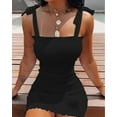 thumbnail image 1 of Trendy Solid Strap Short White Dresses Off Shoulder Sexy Skirt Pullover Sheath Mini Summer Beach Female Vest Dress, 1 of 9