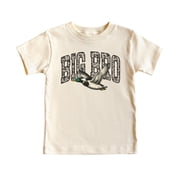 Trendy Southern Big Bro Shirt for Boys Camo New Big Brother Sibling T-Shirt Natural Shirt 5-6