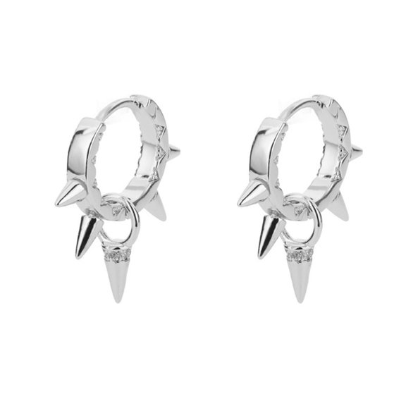 Trendy Spikes Rivet Ear Cuff Fashionable Ear Rings Handmade Accessory for Women