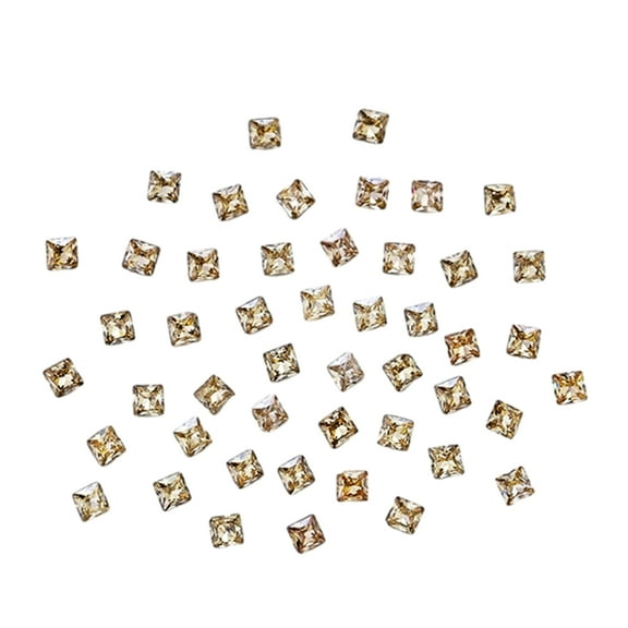 Trendy Square Pointed Bottom Rhinestones Nail Embellishments Perfect for Nail Art